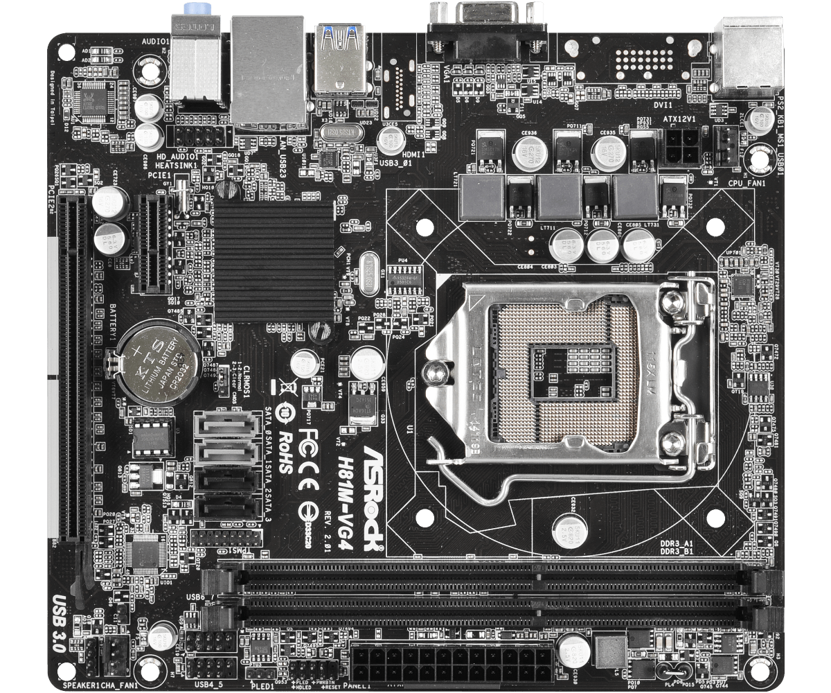 Asrock h81m vg4 не включается